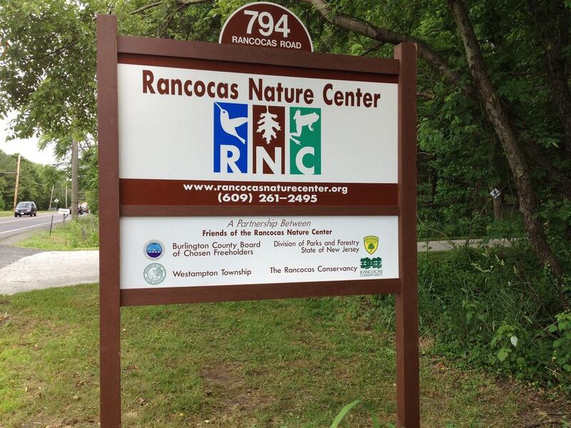 Sign for Rancocas Nature Center Sign for Rancocas Nature Center