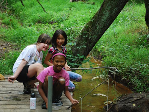 Kids at Stream
