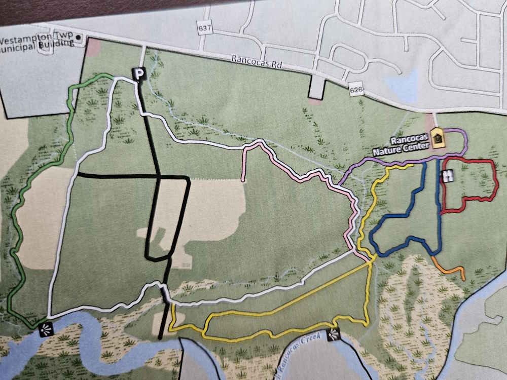 Trail Map of Rancocas Nature Center
